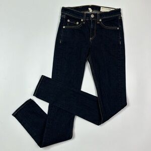 Rag & Bone High Rise Skinny Heritage Dark Wash Jeans Size 24